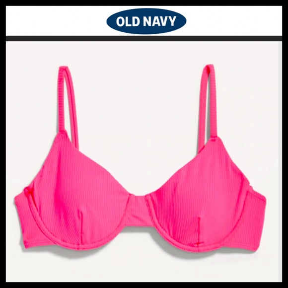NWT Old Navy Underwire Rib Knit Bikini Top - Picture 7 of 14